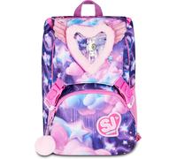 SJ GANG STYLE JAM GANG Mochila Escolar Extensible Big FLUFFY ROSA GIRL,...