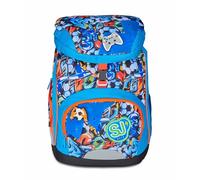 SJ GANG STYLE JAM GANG Mochila escolar Soft Plus, azul, mochila con divisor interior, bolsillo frontal y bolsillo para botella, 24 L, mochila escolar primaria, mochila niño, turquesa, Talla única