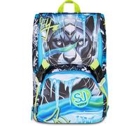 SJ GANG STYLE JAM GANG Mochila Escuela Extensible Big HIELO PANTHER BOY, Celeste
