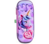 SJ GANG STYLE JAM GANG Portaplumas Escuela 3D PIXIE UNICORN, Rosa, Carcasas r...