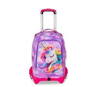 SJ GANG STYLE JAM GANG Trolley escolar Jack 3 ruedas Fable Journey, fucsia, 3 en 1, mochila triple uso con carro desenganchable, 33 L, mochila escolar primaria, mochila niña, fucsia, Talla única