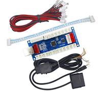 SJ@JX Arcade Controller Zero Delay Encoder PCB Board Arcade DIY Kit Joystick Button 5V Power for PC Raspberry Pi Android PS2 PS3