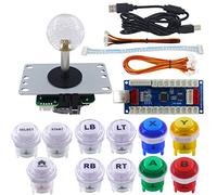 SJ@JX Arcade DIY Kit PS3 Controller Xbox One Style Arcade Button PC PS3 Xbox USB Encoder Mechanical Keyboard Microswitch Arcade Joystick
