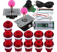 SJ@JX Arcade Game Controller 3D Gamepad Analog Stick Sensor Fly Joystick Microswitch MX LED Button USB Encoder Light Cable for PC PS3 Nintendo Switch Android Raspberry Pi