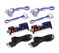 SJ@JX Arcade Game Controller USB Encoder Zero Delay 2 Player to Joystick Button for PC MAME Raspberry Pi Retro