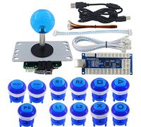 SJ@JX Arcade Game LED DIY Kit Arcade Joystick Zero Delay PS3 USB Encoder PS6 Controller Arcade LED Button Mechanical Keyboard Switch