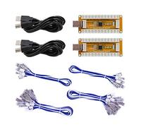 SJ@JX Arcade Game USB Encoder Zero Delay 2 Player Gamepad Button Joystick Controller for Nintendo Switch PC PS3 Raspberry Pi MAME