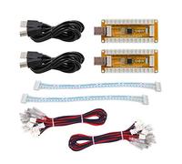 SJ@JX Arcade Game USB Encoder Zero Delay 2 Player Gamepad Button Joystick Controller for Nintendo Switch PC PS3 Raspberry Pi MAME