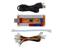 SJ@JX Arcade Game USB Encoder Zero Delay Gamepad LED Button Joystick Controller for Nintendo Switch PC PS3 Retro Raspberry Pi