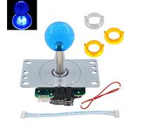 SJ@JX Arcade LED Joystick SANWA Style Fight Joystick LED Stick Retro LED Joy Circular Limiter Octagonal Limiter for Retro Pie Raspberry Pi MAME Jamma SANWA