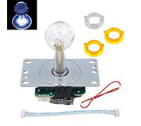 SJ@JX Arcade LED Joystick SANWA Style Fight Joystick LED Stick Retro LED Joy Circular Limiter Octagonal Limiter for Retro Pie Raspberry Pi MAME Jamma SANWA