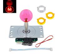 SJ@JX Arcade LED Joystick SANWA Style Fight Joystick LED Stick Retro LED Joy Circular Limiter Octagonal Limiter for Retro Pie Raspberry Pi MAME Jamma SANWA