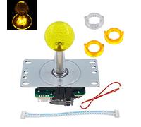 SJ@JX Arcade LED Joystick SANWA Style Fight Joystick LED Stick Retro LED Joy Circular Limiter Octagonal Limiter for Retro Pie Raspberry Pi MAME Jamma SANWA