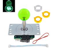 SJ@JX Arcade LED Joystick SANWA Style Fight Joystick LED Stick Retro LED Joy Circular Limiter Octagonal Limiter for Retro Pie Raspberry Pi MAME Jamma SANWA