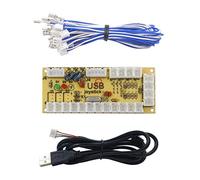 SJ@JX Arcade USB Encoder Fight Stick Raspberry Pi Joystick Button PC MAME Retro Pie Zero Delay USB 5V Encoder Board