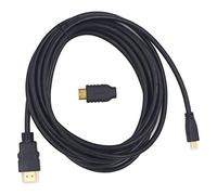 SJ@JX SJJX HDMI to Micro HDMI Mini HDMI Cable Male to Male 10FT HDMI Adapter for PC HDTV PS3 1080P