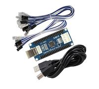 SJ@JX Tablero de Codificador USB para Juegos Arcade - Controlador de Gamepad con Comandos Macro y Cero Retardo para Nintendo Switch PC PS3 Raspberry Pi