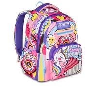 SJ Seven Mitama New Plus DAISYPOP - Mochila escolar, 30 L, color rosa, gran capacidad, ergonómica, robusta, para niña, Rosa, Talla única, Casual