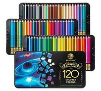 SJ STAR-JOY Gold Edition - 120 lápices de colores para colorear para adultos, lápices de colores de primera calidad para mezclar sombreado, regalos de vacaciones para dibujo de artistas, lápices de