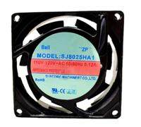 SJ8025HA1 8CM for 110/120V 0.12A 8025 2-Wire Cooling Fan 80X80X25MM