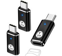 SJACXANM 3 Piezas Adaptador Lightning a USB C, 35 W Female Lightning Connector to Male USB C, Carga Rápida PD, Transferencia De Datos Compatible con iPhone 17/16/15 Pro MAX, Galaxy S24/S23, iPad Pro