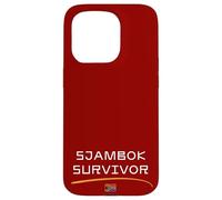 Sjambok Survivor - Látigo de Cuero Divertido Carcasa para iPhone 15 Pro