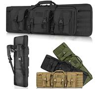 SJASD Maletin Arma Larga,Rifle Airsoft Bolsa TáCtica Funda para Arma Acolchado,Estuche para Rifle táctico para armacon Correa De Hombro Bolsa De Transporte Vaina para Caza Disparando,Negro,93cm
