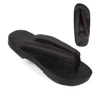 SJASD Sandalias Chanclas Planas Geta Zuecos De Madera,Zapatos de Cosplay Geta Pantuflas,Sandalias de Madera Zapatos Planos japoneses,Zapatillas de Plataforma Kimono para Hombre,Mujer y niño