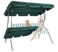 SJASD Techo Columpio, Funda Repuesto Balancin 600D Tejido Oxford Columpio Jardin Impermeable, para Columpios De Exterior JardíN Patio CéSped Terraza JardíN,Dark Green,74.8 * 51.9in*5.9in
