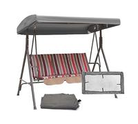 SJASD Techo de Repuesto para un Columpio,Cubierta de Reemplazo Impermeable Techo Solar para Balancín de Jardín 3 Plazas,Funda de Repuesto para toldo de Techo,191x120x18cm,Tela Oxford 210D