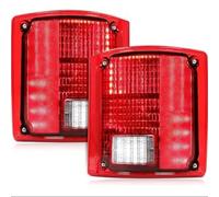 SJATPX 1par Para Chevy Para C10 C20 C30 K10 1973-1991 Coche Luces De Freno Parachoques Trasero Lámpara Trasera GM2800122 GM2801122 Luz de freno de luz trasera