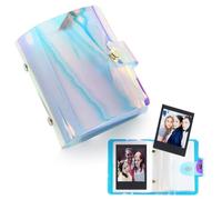 SJBAUTYO Álbum de Fotos de 32 Bolsillos para Fujifilm Instax Mini 7s 8 8+ 9 25 50s 70 90, 2 x 3 Pulgadas, Mini Album de Fotos Compatible con Cámara Instantánea Titular de Tarjeta de Nombre