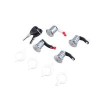 SJBEUA Actuador Cerradura Puerta Cilindro Cerradura Puerta De Automóvil Aleación Zinc Delantero Izquierdo Y Derecho para Master 1998-2016 con 2 Llaves 7701470945 7701470944(6 Piece)