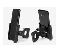 SJBEUA GPS Modificación Soporte navegación Soporte para Teléfono De Motocicleta Bicicleta GPS Compatible con Espejo Y Manillar para Smartphones De Entre 3.0 Y 6.5 Pulgadas.(Black for Handlebar)