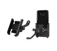 SJBEUA GPS Modificación Soporte navegación Soporte para Teléfono De Motocicleta Bicicleta GPS Compatible con Espejo Y Manillar para Smartphones De Entre 3.0 Y 6.5 Pulgadas.(Black for Mirror)
