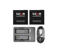 SJCAM 2 baterías de 1200 mAh con cámara de acción Recargable, Cargador Doble USB y Reloj teledirigido SJ8PRO SJ8 Air and SJ8 Dual Screen Model