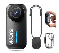 SJCAM C110Plus Mini Cámara Deportiva 4K con Sin Tarjeta,Campo de Visión de 170°,Grabación de Audio & Vídeo,Estabilización de 6 ejes,Zoom 8x,Impermeable,Camara de acción para Deportes Actividades,Negro