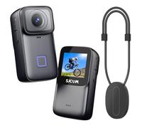 SJCAM C200 Pro Cámara Deportiva 4K Action Camera con Estabilización Giroscópica 6 Ejes, Impermeable 40m, Pantalla Táctil 1.3", Gran Angular 135°, WiFi, Kit con Accesorios - Negro (Sin Tarjeta)