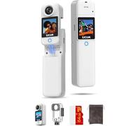 SJCAM C300 Cámara de Acción Impermeable 4K,Doble Pantalla Táctil Cámara Acuática,6 Axis Estabilización,Aplicable a Vlog,Viajes, Blanco