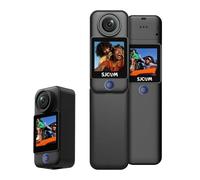 SJCAM Cámara de Acción C300 4K 30fps, 1,33'' Doble Pantalla táctil, Cámara Subacuática Deportiva, 2.4G/5G WiFi para Casco, 6 Axis EIS 98ft/30m Resistente al Agua con Batería Dual