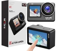 SJCAM Cámara de acción SJ11 4K30FPS 2.4Ghz/5Ghz WiFi con control remoto, cámara subacuática impermeable de cuerpo de 5 m con estabilización de 6 aixs, pantalla táctil de 2.33 pulgadas, cámara