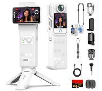 SJCAM Cámara de video C400 de 256 GB, cámara de video de bolsillo 4K, uso de energía 7H, cámara de acción estabilizadora de 6 ejes, pantalla táctil de 2.29 pulgadas, cámara corporal impermeable de 30