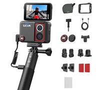 SJCAM SJ30 Camara Deportiva 8K con Visión Nocturna Starlight,Doble Lente,Autonomía 7H,Estabilización SteadyMotion 2.0,Pantalla Táctil Flip 2,51",Estanca,Camara Vlog para Deportes,Moto,Buceo y MTB