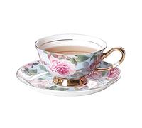 sjdoPulse Juego De Tazas Y Platillos De Té Y Café De Cerámica, Porcelana De Hueso, Tazas De Té De Cerámica del Norte De Europa, Elegante Taza De Té De Pino Que Se Puede Utilizar como Bebidas Mi