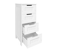 SJFJJKD Armario Gabinete de Piso de Cocina con 4 cajones Gabinete de baño de PVC de múltiples usos Multi-usos, sin pie de 30x30x81cm, Blanco Friendship Years