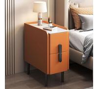 SJFJJKD Gabinete Moderno de Almacenamiento de la mesita de Noche de 2 cajones para Dormitorio y Sala de Estar Naranja 20x40x50cm Friendship Years