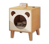 Gato, dormitorio de mesas laterales, mesa al final, mesa auxiliar, mesita de noche, con estantes de almacenamiento abiertos, mesa de sofá para sala de estar, dormitorio, oficina, entrada, (color: