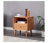 SJFJJKD Madera de un Solo cajón Moderno Minimalista de apartamento pequeño Dormitorio Mini casillero de Almacenamiento en la casa de cabecera de la Noche (Color: c) Friendship Years