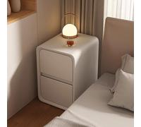 SJFJJKD Malvia de Noche Alta Moderna de Mediados de Siglo con cajones en Muebles de Dormitorio de Madera de Cuero de Microfibra para la Sala de Estar 25 * 40 * 50 cm Friendship Years