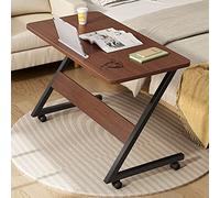 SJFJJKD Mesa Auxiliar en Forma de Z móvil con Ruedas y Ranura de Tableta para estudiar y Leer Friendship Years